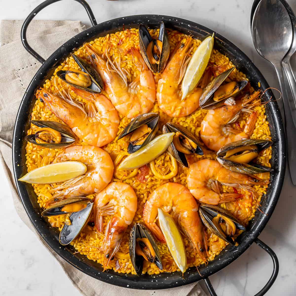 Paella live show cooking en Sitges